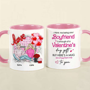 Romantic Couple, A Hug From Me To You, Personalized Mug, Couple Gifts, Gifts For Him, Gifts For Her, Valentine's Day Gifts, 01nahn011223hh - Coffee Mug - GoDuckee