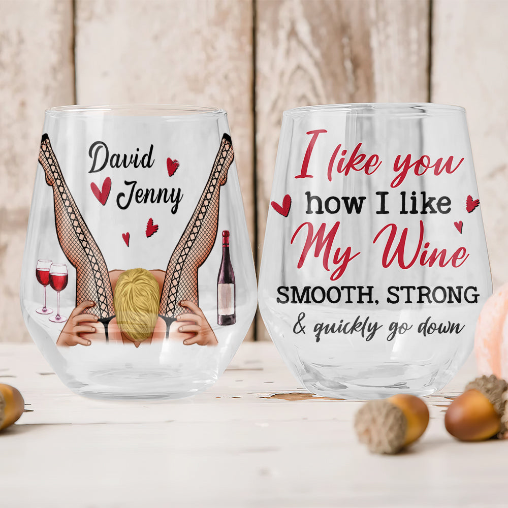 Custom Cute Quotes and Sayings Wine Glass - Engraved