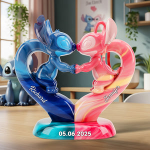 Romantic Experiment Couple Acrylic Plaque Personalized Gifts For Couple 01OHQN180625-Homacus