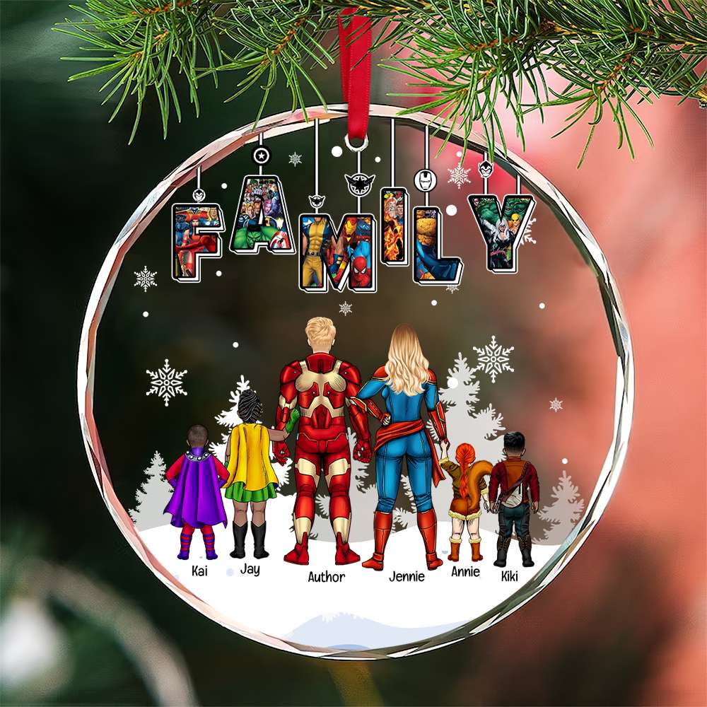 Personalized Gifts For Family Christmas Ornament 03OHLU121024 - Ornament - GoDuckee