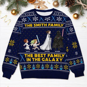 Personalized Gifts For Family Cosmic Adventure Ugly Sweater, Best Family In The Galaxy 02TGQN101024 - AOP Products - GoDuckee