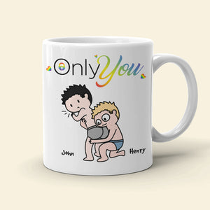 Only You Couple LGBTQ+ Personalized Coffee Mug Gift For Your Partner - 02qhhn170623hh - Coffee Mug - GoDuckee