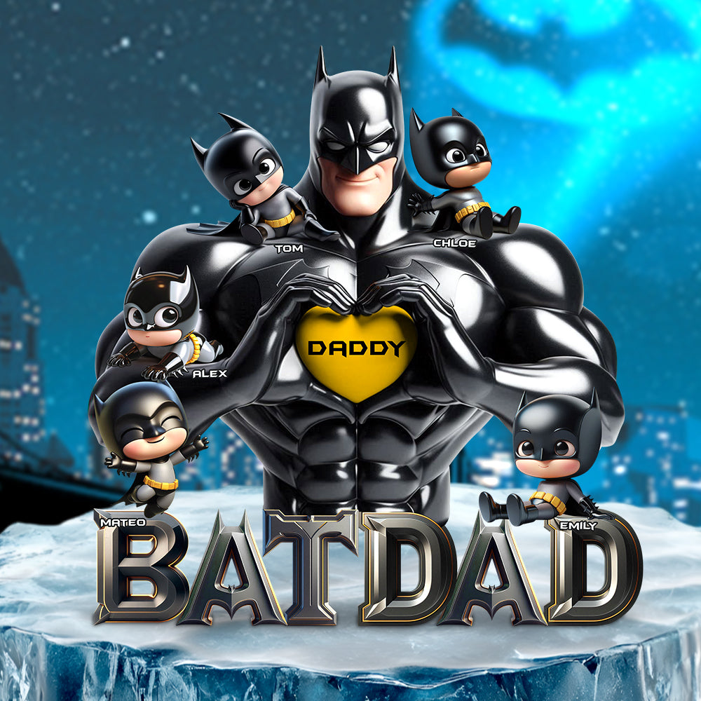 Dark Hero Dad Acrylic Plaque - Personalized Gifts For Father 02OHDT120525 - Shaped Plaques - GoDuckee
