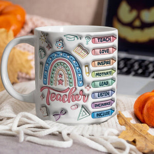 Personalized Gifts For Teacher Christmas Coffee Mug 01ACDT060924 - Coffee Mug - GoDuckee