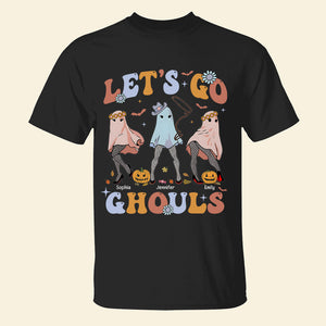 Let's Go Ghouls Personalized Horror Besties Shirt, Gift For Friend - Shirts - GoDuckee