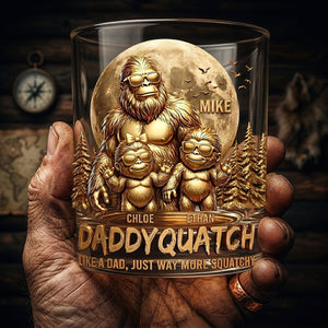 King Of The Forest Dad Round Glass, Personalized Gifts For Dad 03qhdt060626 - Glass - GoDuckee