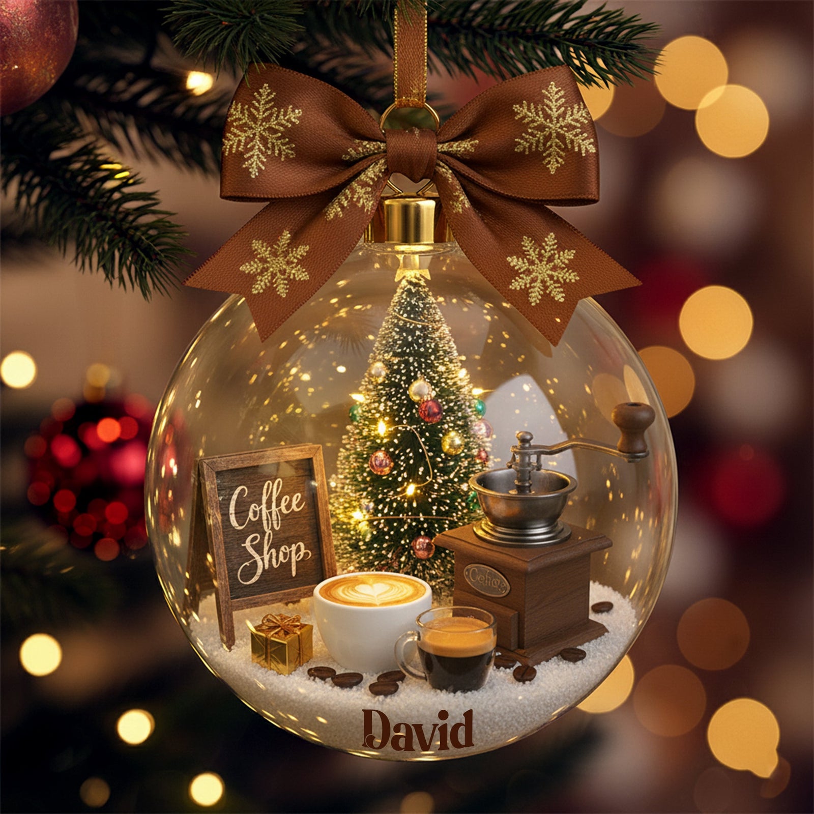 Vintage Coffee Ornament - Personalized Gifts For Coffee Lovers 01palu041125 - Ornament - GoDuckee