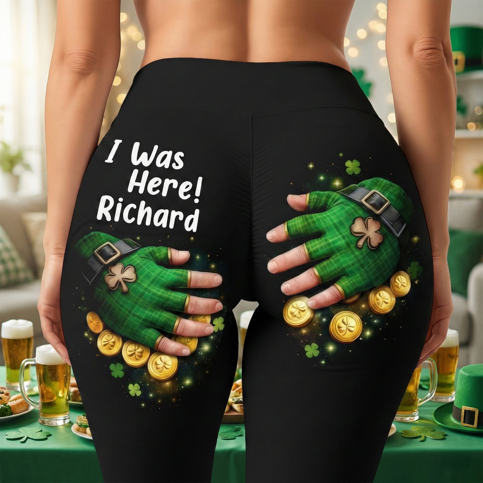 St. Patrick’s Day Funny Leggings Personalized Gifts For Women 02HUQN230126 - Shorts and Pants - GoDuckee