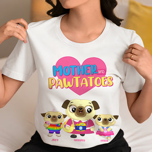 Personalized Gift For Mom Shirt, Mother & Pawtatoes Mother's Day 03OHLU130325 - Shirts - GoDuckee