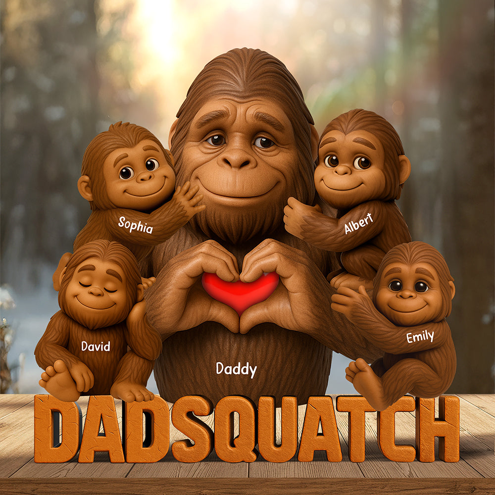 Dadsquatch Acrylic Plaque - Personalized Gifts For Dad 04naqn170525 - Shaped Plaques - GoDuckee