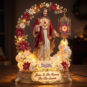 Sacred Heart Of Jesus Acrylic Light Box - Personalized Gift For Christians 05PGTN231026 - Light Box - GoDuckee