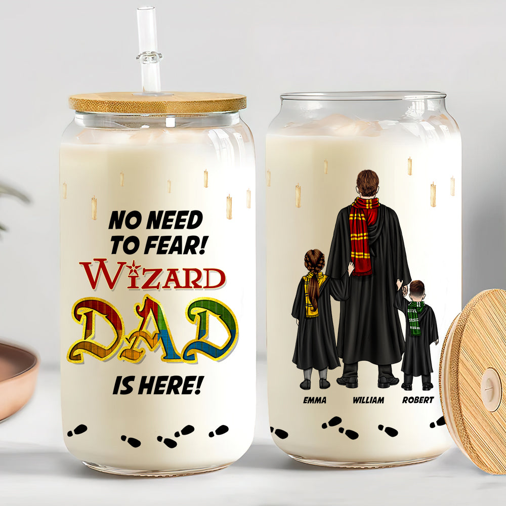 Personalized Gifts For Mom Glass Can Wizard Mom Is Here 06HUDT220324TM - Drinkware - GoDuckee