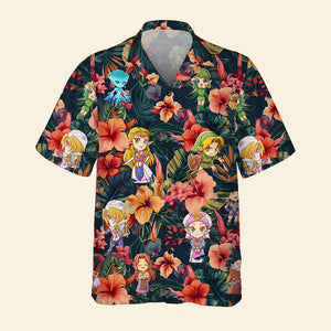 Game Character Hawaiian Shirt, Summer Gift For Gaming Lover 02naqn140623 - Hawaiian Shirts - GoDuckee