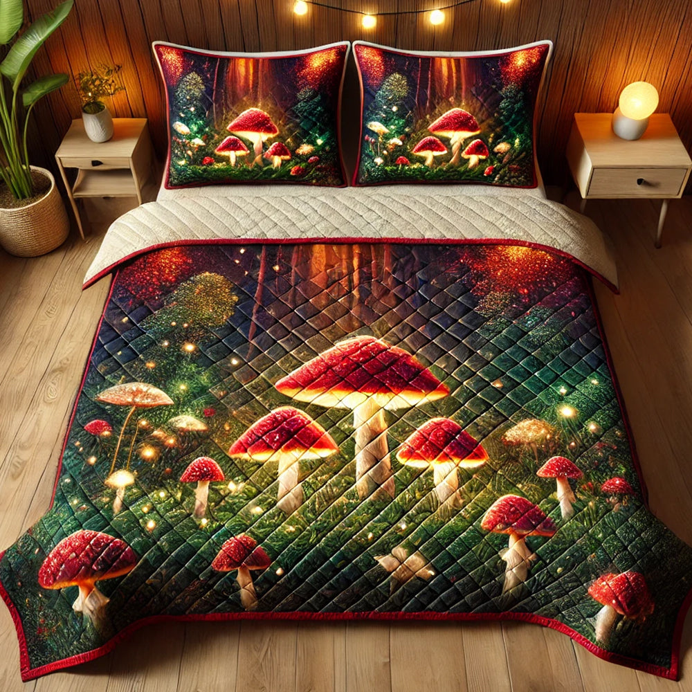 Personalized Gifts For Mushroom Lover Quilt Bedding Set Special Line 03TODT160125 - Blanket - GoDuckee