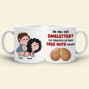 Do You Eat Omelettes-Gift For Couple-Personalized Coffee Mug- Funny Couple - Coffee Mug - GoDuckee