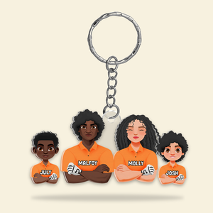 Personalized Gifts For Family Keychain Golf Family 052QHHU200125PA - Keychains - GoDuckee