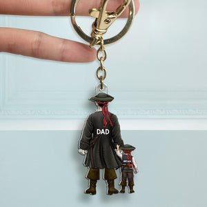 Adventure Pirates Dad Acrylic Keychain - Personalized Gift For Dad 01QHHU210525PA - Keychains - GoDuckee
