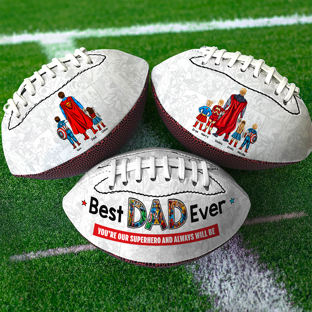 Personalized Gift For Dad American Football Father's Day Super Dad 02ACHU030425PA - American Football - GoDuckee