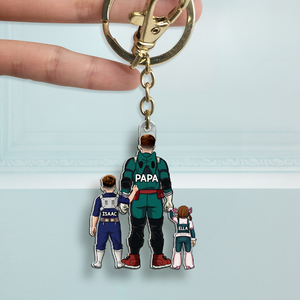Super Dad Keychain - Personalized Gifts For Dad 01qhhu200525 - Keychains - GoDuckee