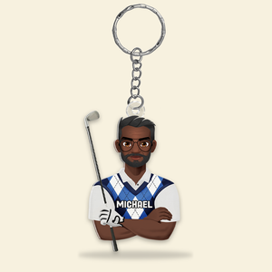 Personalized Gifts For Golf Lovers Keychain 053QHHU200125PA - Keychains - GoDuckee