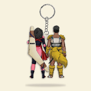 Personalized Gifts For Couple Keychain Anime Couple 06QHHU130125PA - Keychains - GoDuckee