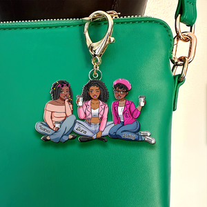 Personalized Gift For Besties Keychain Fashionable Girls 02QHHU070325HH - Keychains - GoDuckee