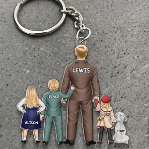 Dad Keychain - Personalized Gifts For Dad 09qhhu020525pa - Keychains - GoDuckee