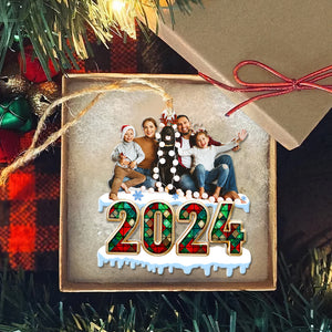 Custom Photo Gifts For Family Acrylic Ornament 01qhhu300924 - Ornament - GoDuckee