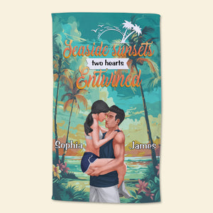 Personalized Gifts For Couple Beach Towel 01DGDC080724DA - Beach Towel - GoDuckee