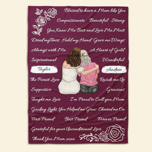 Personalized Gifts For Mom Blanket Bless To Have A Mom Like You - Blankets - GoDuckee