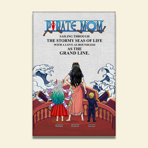 Personalized Gifts For Mom Canvas Print Pirate Mom 031TOTH210324PA - Canvas Print - GoDuckee