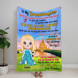 Gift For Kid, Personalized Princess - Prince Blanket 03HUTN080823HA - Blanket - GoDuckee