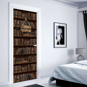 Gift For Bookworms 04HUHU120924 Bookcase Door Cover - Door Covers - GoDuckee