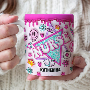 Gift For Nurse, Personalized Nurse Daily Routine Coffee Mug - Coffee Mug - GoDuckee