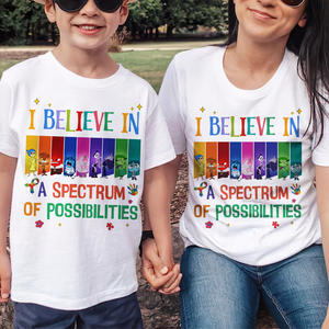 Gifts For Autism Shirt I Believe In A Spectrum Of Possibilities 05xqpu220225 - Shirts - GoDuckee