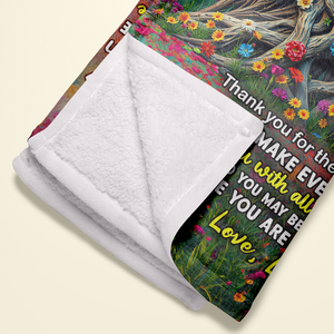 Personalized Gifts For Mom Blanket 02hupu170225 You Are The World - Blanket - GoDuckee