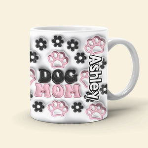 Dog Mom 02huhn281023 Personalized White Edge-to-edge Mug - Coffee Mug - GoDuckee