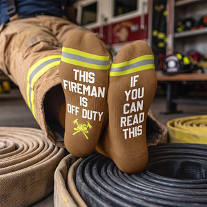 Firefighter Socks - Personalized Gifts For Firefighter 01hudh220926 - Socks - GoDuckee