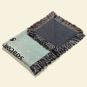 Couple Gift, Personalized Woven Blanket, Old Couple Blanket - Blanket - GoDuckee