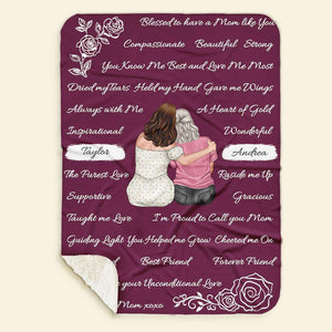 Personalized Gifts For Mom Blanket Bless To Have A Mom Like You - Blankets - GoDuckee