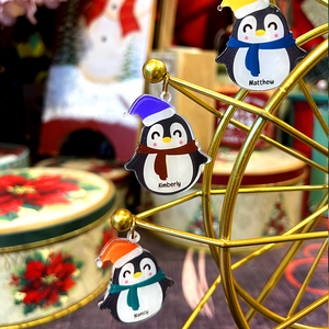 (ZIMO) Personalized Ferris Wheel Penguin Family - Home Decor - GoDuckee