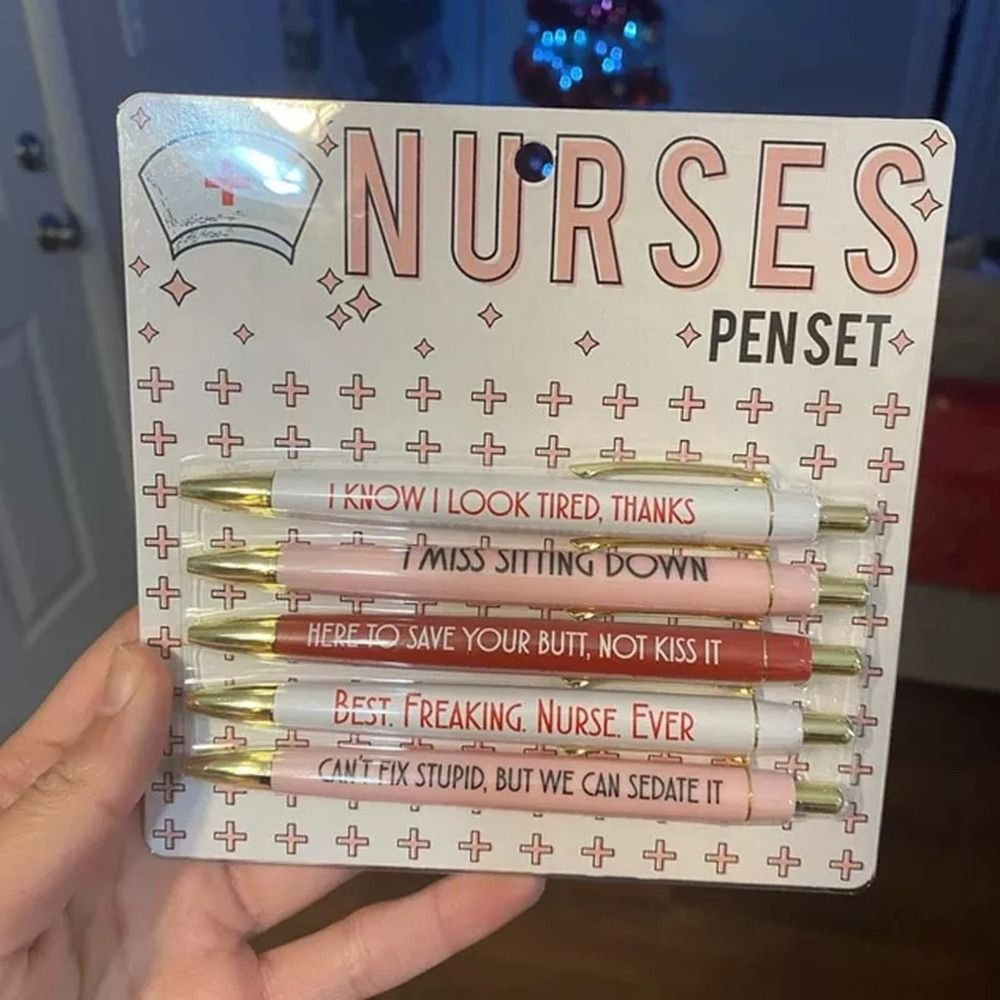 Funny Nurses Pens Set, Nurses Pen Set Ballpoint Pen Set, Complaining Quotes  Pens Fun Office Supplies for Nurse Doctor Teachers