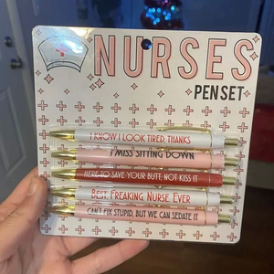 5 Pcs Syringe Ballpoint Pens For Nurses, Funny Nurse Gift - GoDuckee