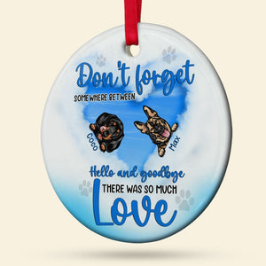Dog, Dogs Come into Our Lives and Leave Paw Prints on Our Hearts, Personalized Ornament, Christmas Gifts For Dog Lovers - Ornament - GoDuckee