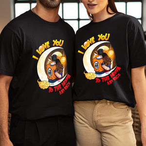 Couple, I Love You, To The Moon And Back, Personalized Shirt, Valentine Gift, Couple Gift, 04HTPO221223HH - Shirts - GoDuckee