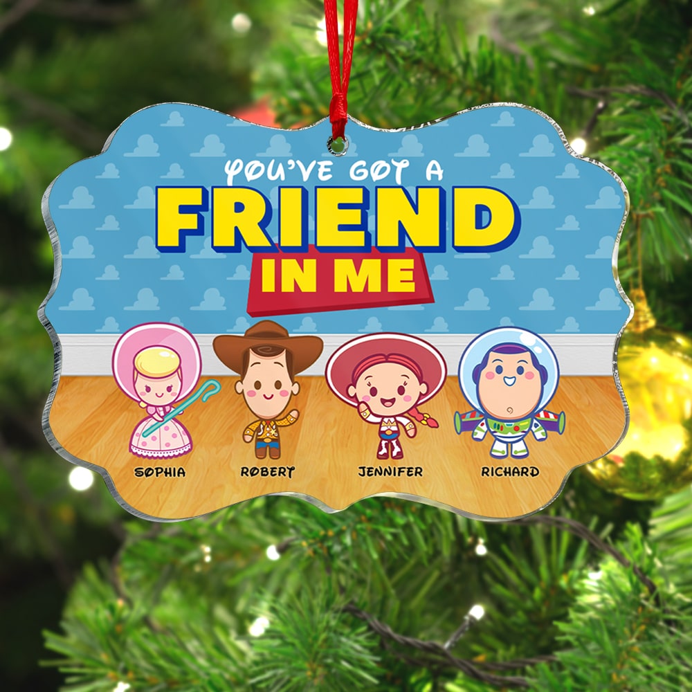 Friends-Personalized Medallion Acrylic Ornament- Gift For Friends- Christmas Gift-PW-03kaqn021123 - Ornament - GoDuckee