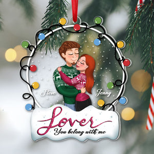 Personalized Love Ornament, Christmas Gifts For Couple, 02NAPO101123HH - Ornament - GoDuckee