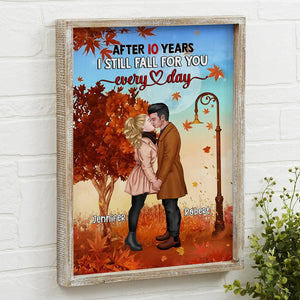 Couple, I Still Fall For You Every Day, Personalized Canvas, Gifts For Couple - Poster & Canvas - GoDuckee