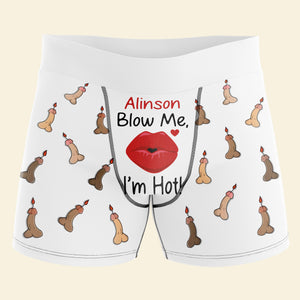 Personalized Gifts For Men Boxers I'm Hot - Boxers & Briefs - GoDuckee