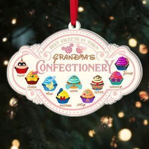 Grandma's Confectionery, Personalized 01QHPU041123 Acrylic Ornament - Ornament - GoDuckee